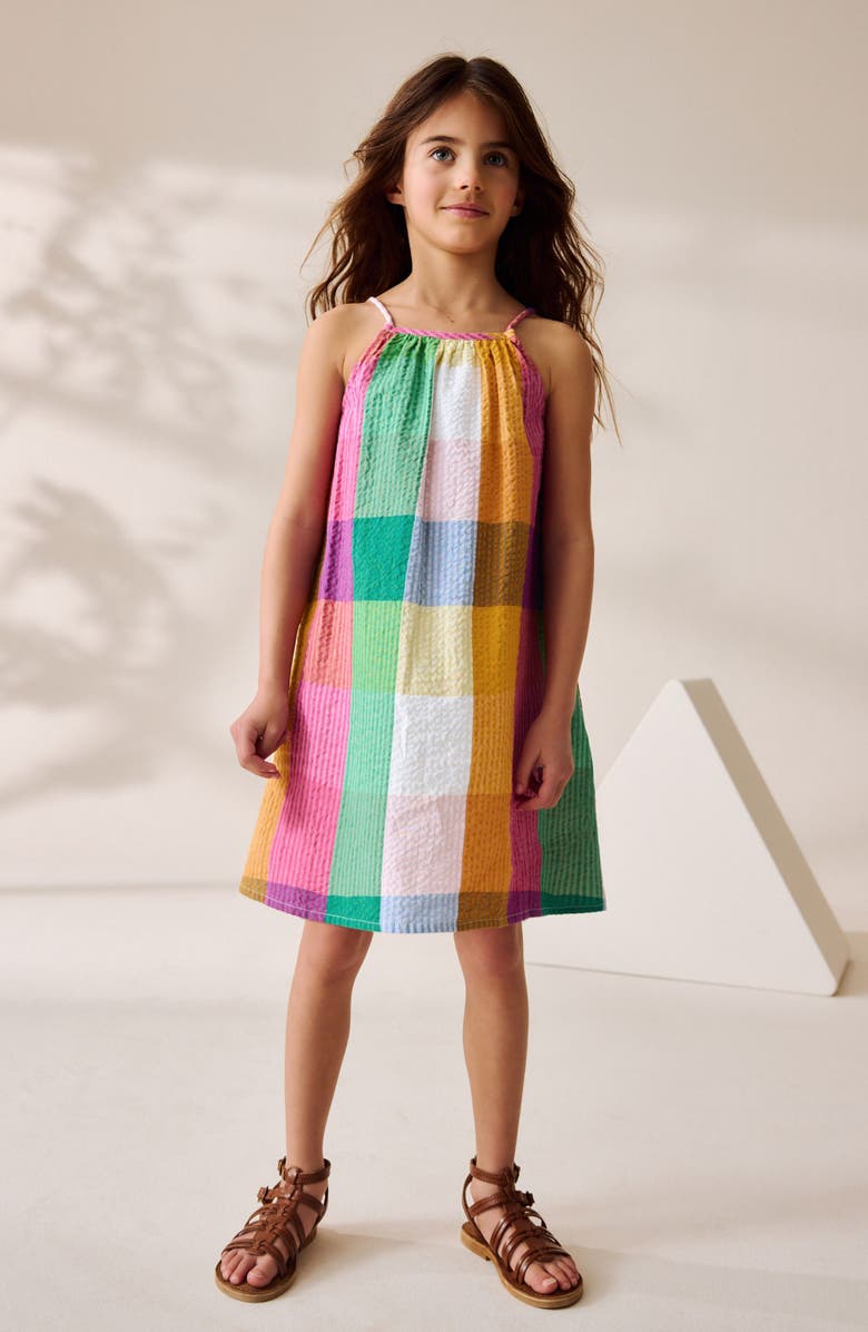 NEXT Kids' Cotton Seersucker Sundress, Alternate, color, 