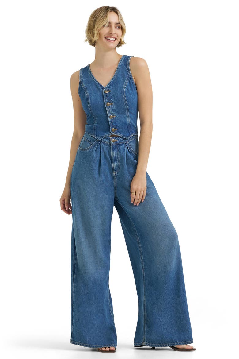 Dapper Wide Leg Jumpsuit, Alternate, color, TORRENTIAL