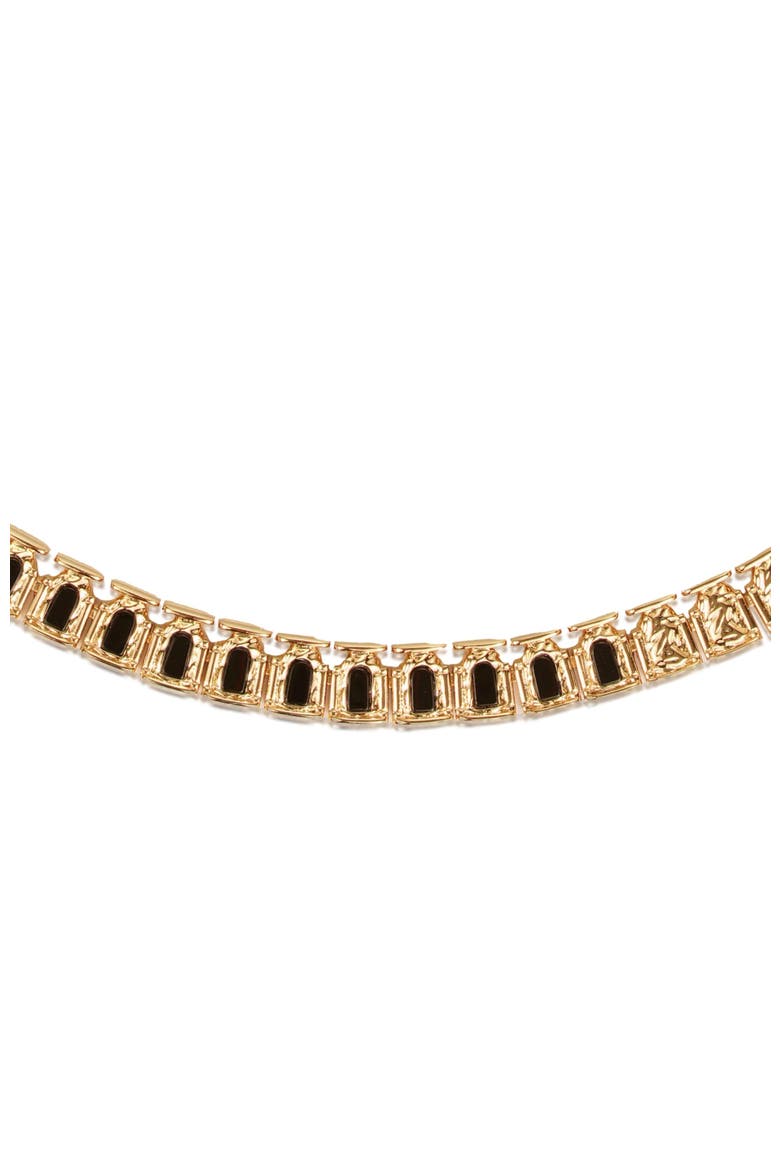 Crown of Rome Necklace, Alternate, color, Gold & Black