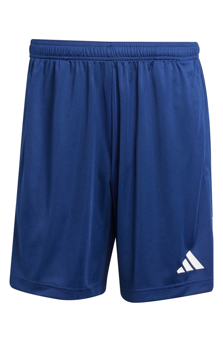 adidas Sereno 3-Stripes AEROREADY Shorts, Alternate, color, Dark Blue/ White