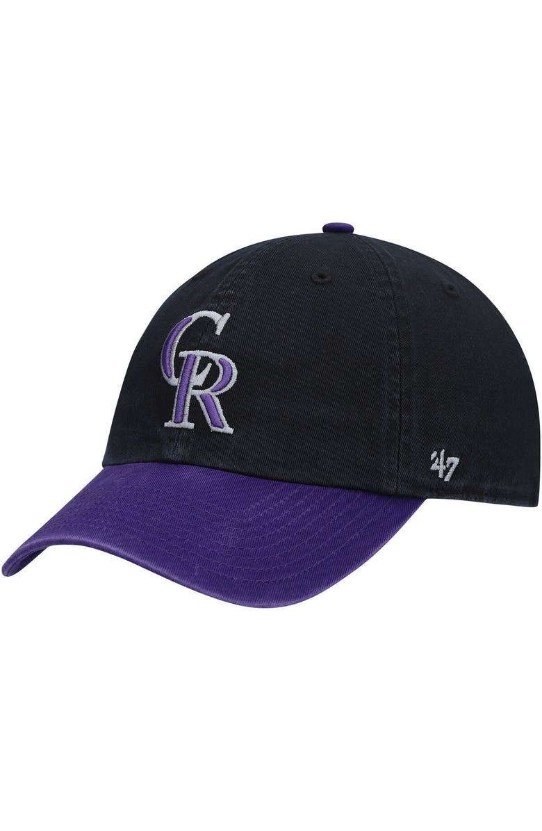 '47 Men's '47 Black Colorado Rockies Clean Up Adjustable Hat, Main, color, Black