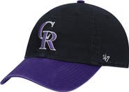 '47 Men's '47 Black Colorado Rockies Clean Up Adjustable Hat