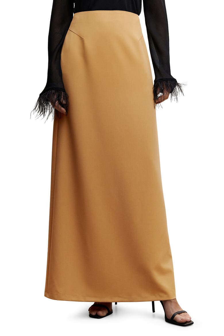 Flowy Maxi Skirt, Main, color, ECRU