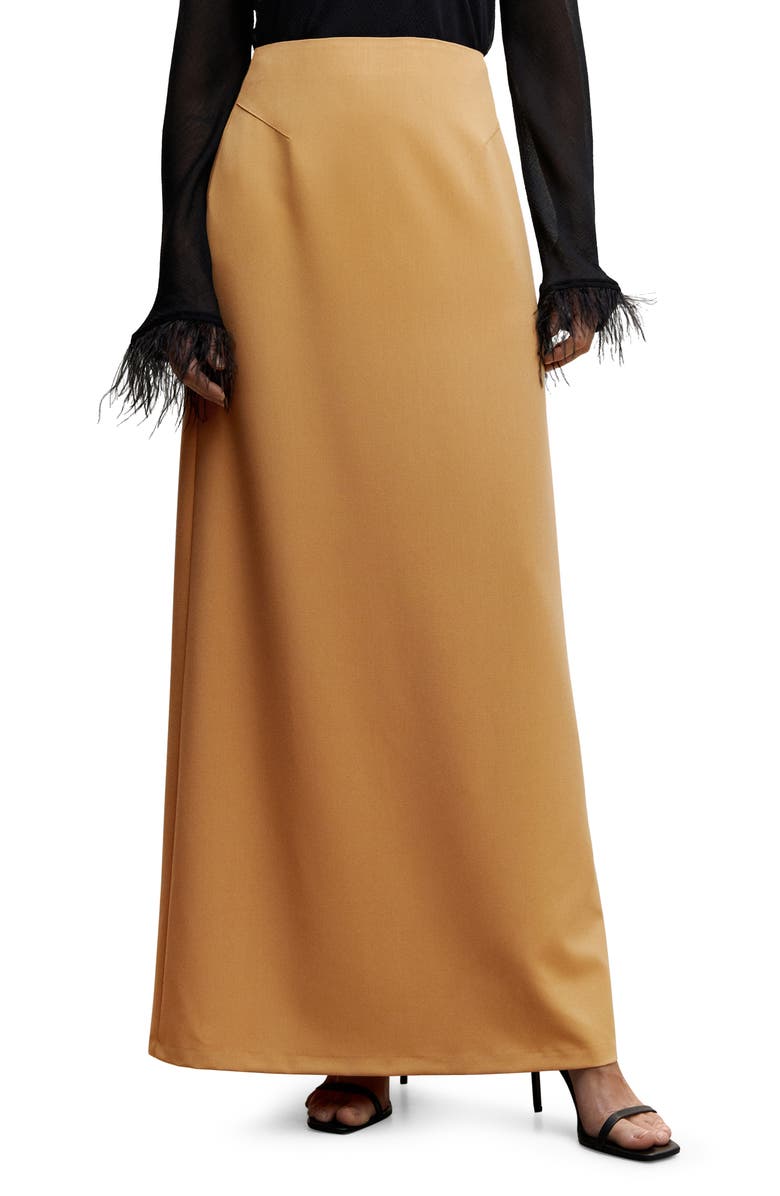 MANGO Flowy Maxi Skirt, Main, color, 