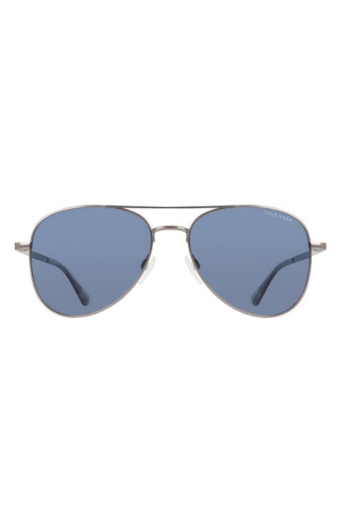 57mm Aviator Sunglasses