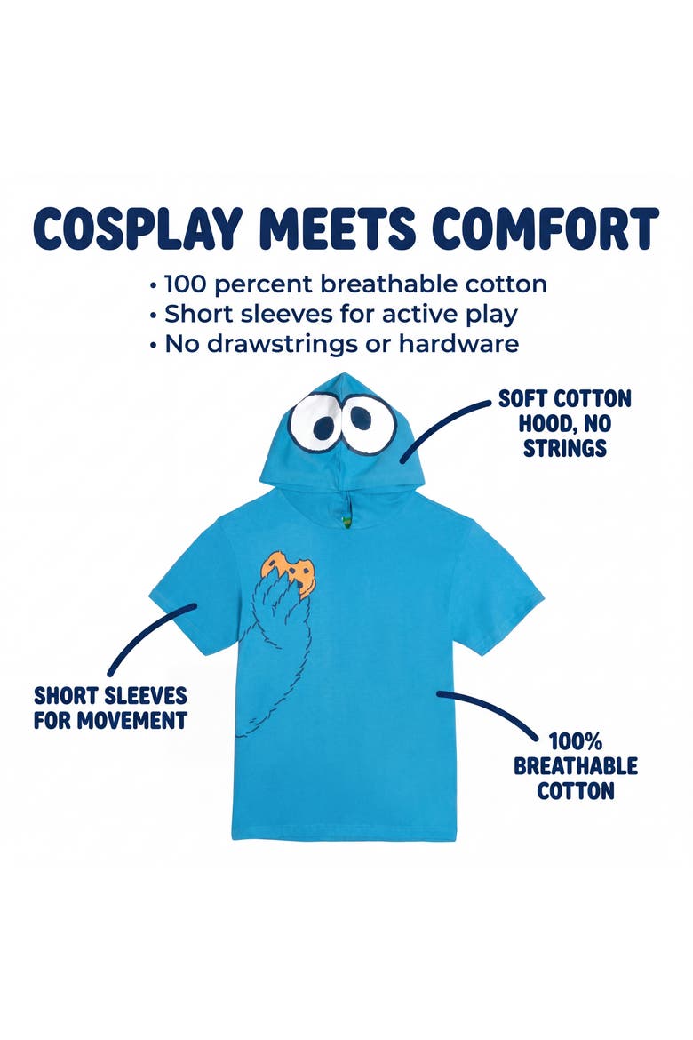 Hooded T-Shirt, Alternate, color, Classic Cookie Blue