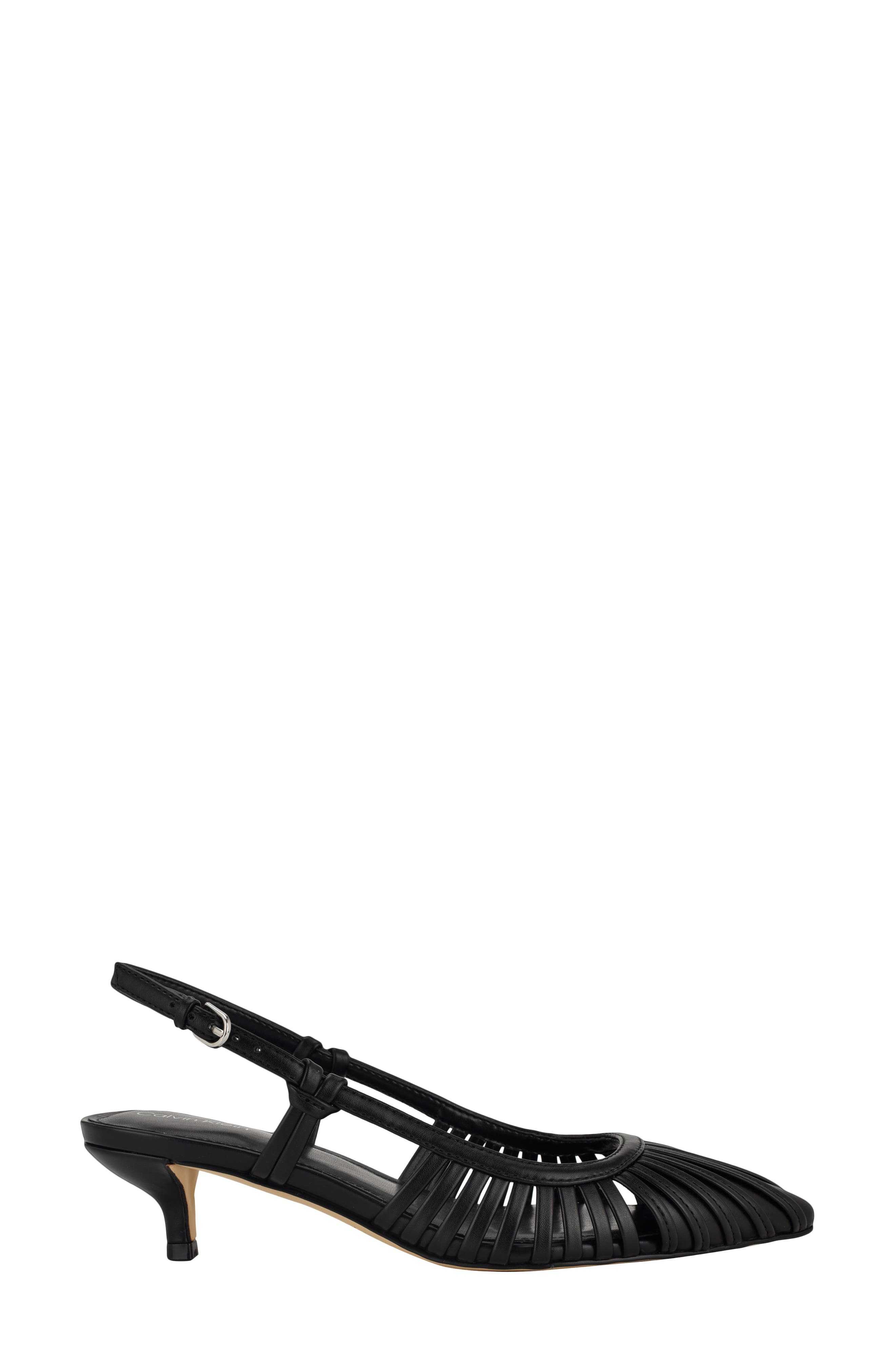 Calvin Klein Movella Slingback Kitten Heel Pump, Alternate, color, 