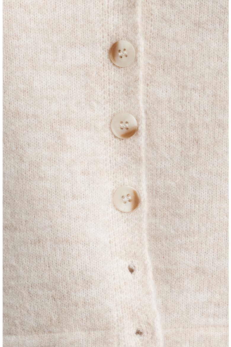 Cassidy Three Quarter Sleeve Cardigan, Alternate, color, CASHEW HEATHER