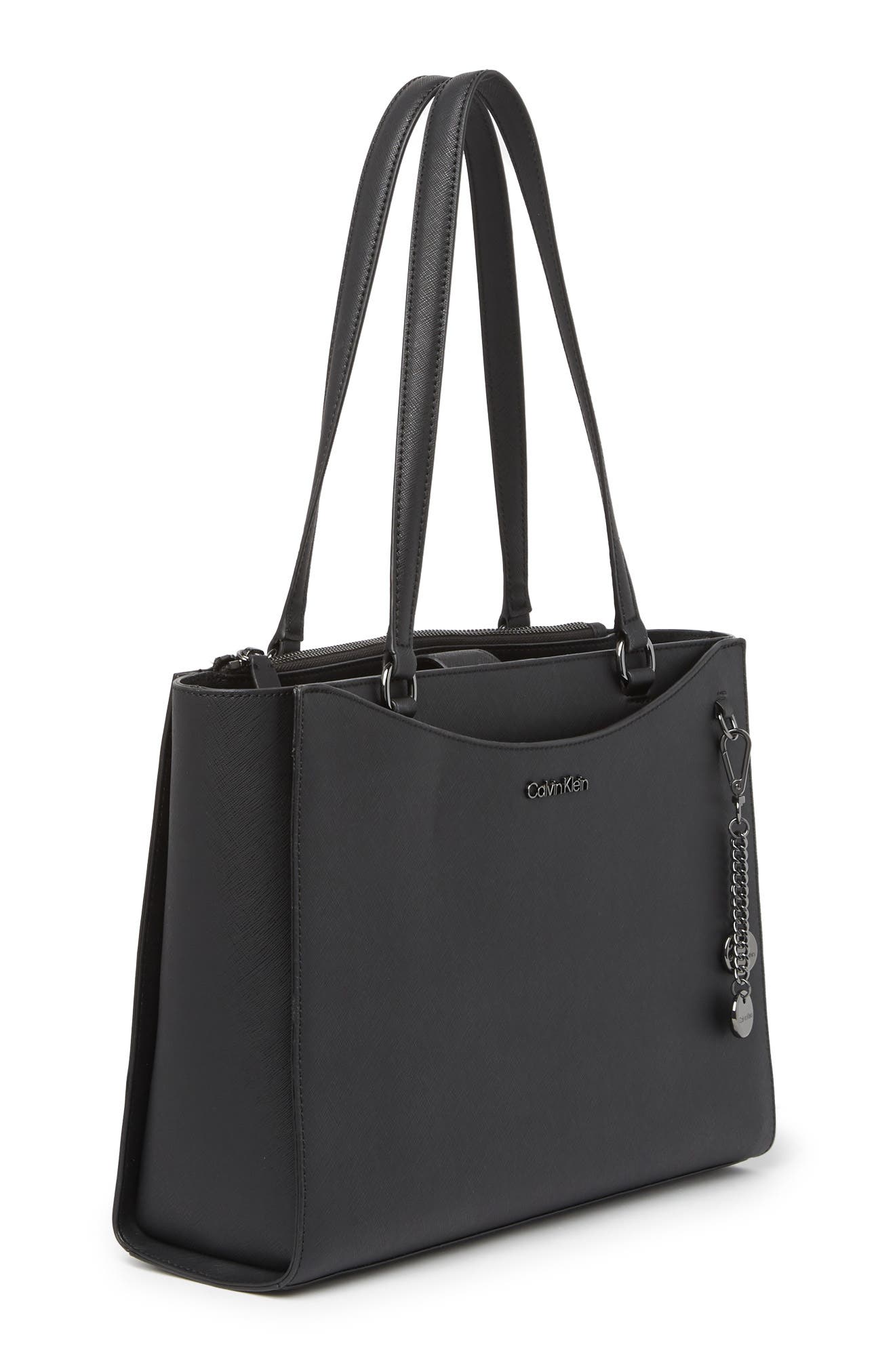 Calvin Klein Mavis Saffiano Tote, Alternate, color, 