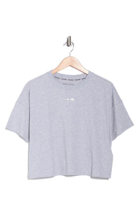 Metallic Bubble Logo Cotton T-Shirt