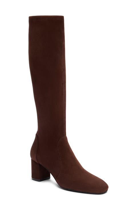 Lucie Knee High Block Heel Boot