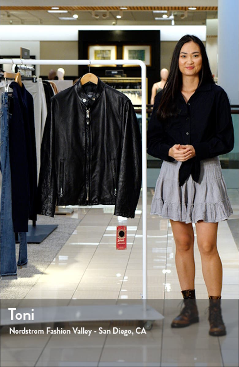 Café Racer Waxy Cowhide Leather Jacket, sales video thumbnail