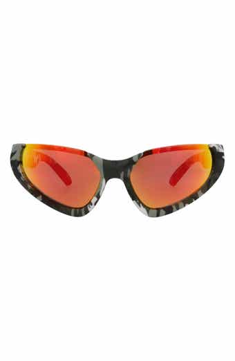 Balenciaga 64mm Wrap Sunglasses