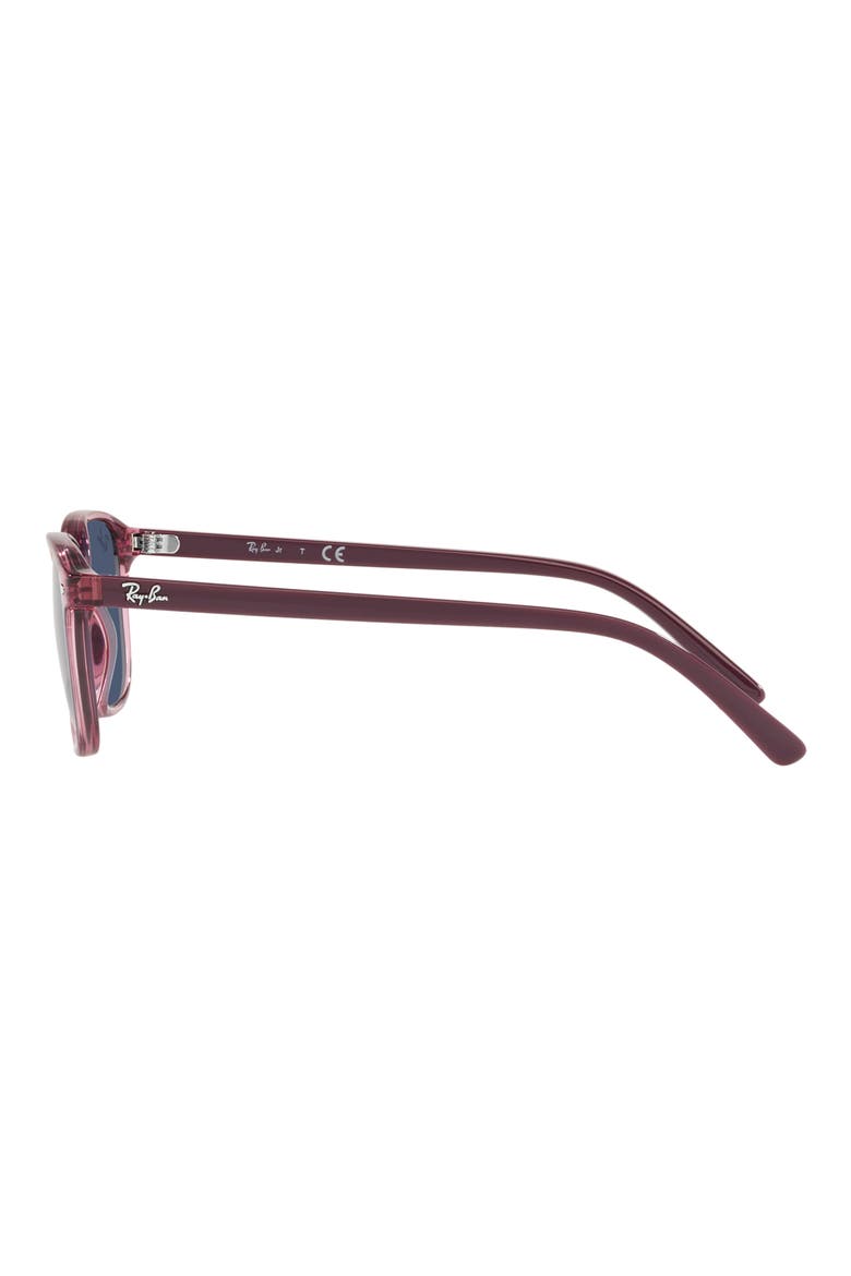Kids' Junior Leonard 45mm Square Sunglasses, Alternate, color, TRANSPARENT PINK