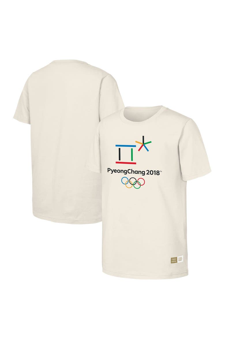 Men's  Natural 2018 PyeongChang Games Olympic Heritage T-Shirt, Main, color, Natural