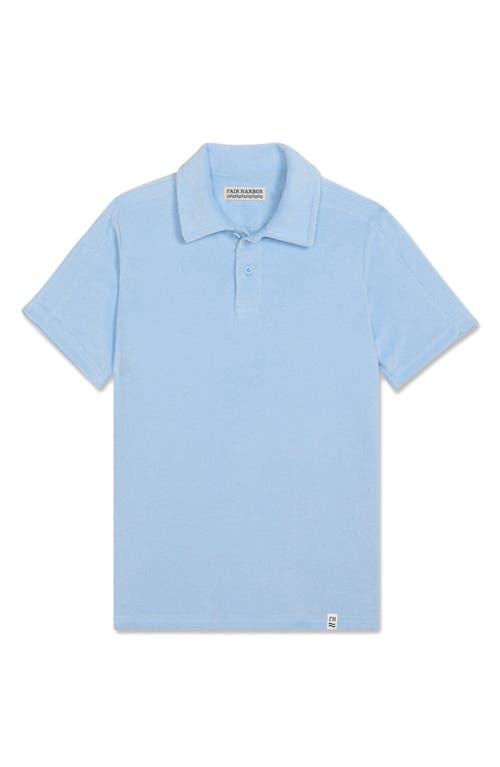 Fair Harbor Kids' Ravello Terry Cloth Polo In Blue