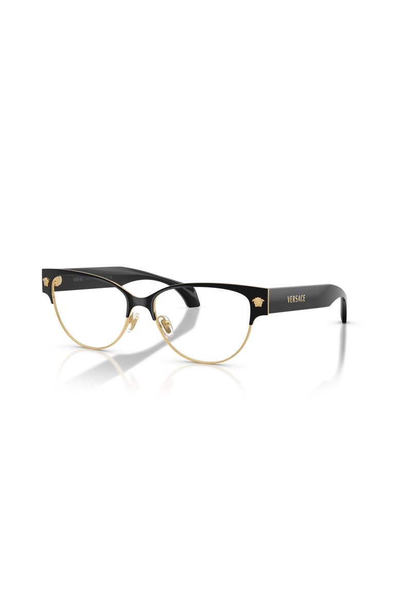 Versace 53mm Cat Eye optical glasses, Main, color, Black