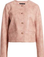 KOBI HALPERIN Lyles Faux Leather Crop Jacket
