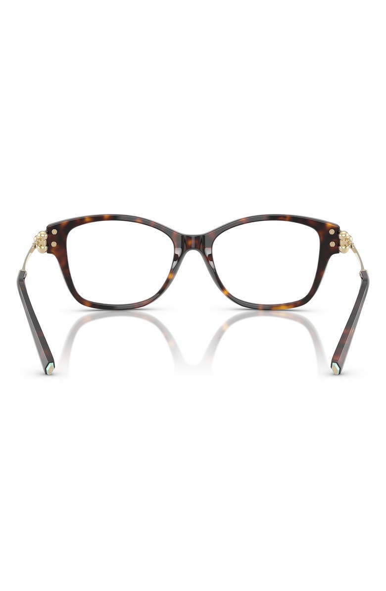 Tiffany & Co. 53mm Butterfly Optical Glasses, Alternate, color, Havana / Demo Lens