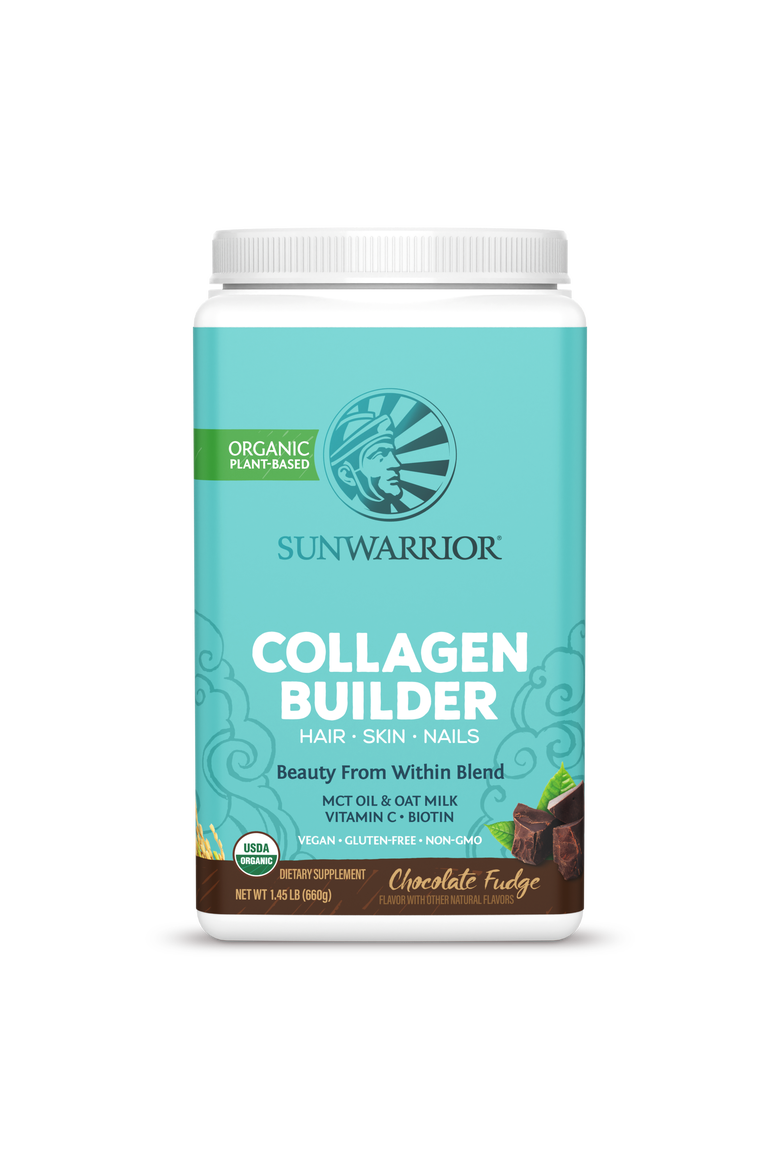 Organic Collagen Builder Powder, Chocolate Fudge, 660g tub, Alternate, color, No Color