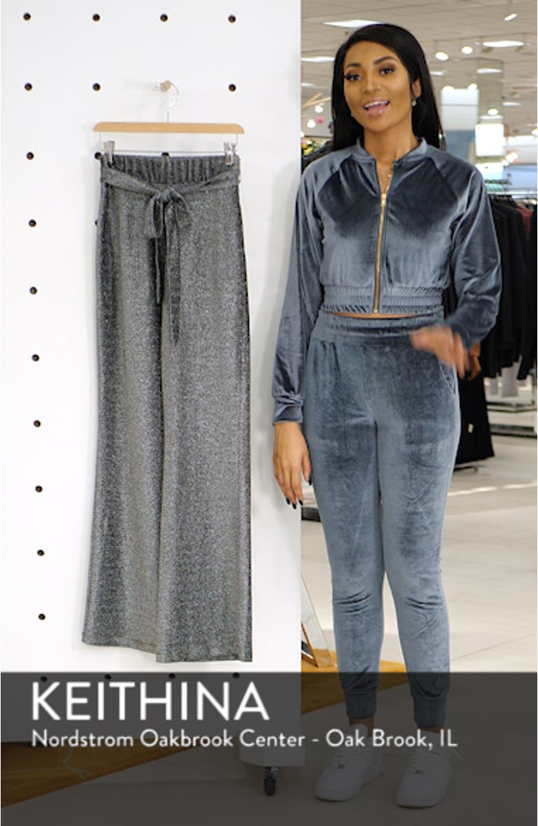 Metallic Tie Front Party Pants, sales video thumbnail