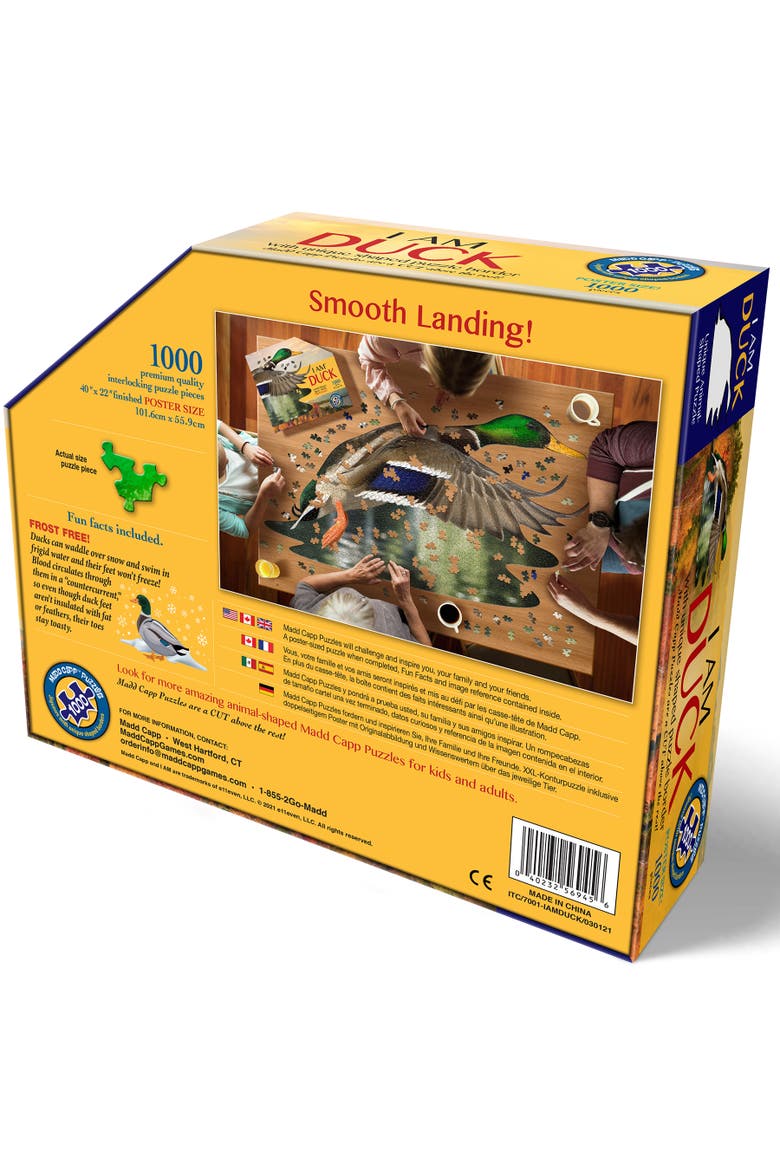 I Am Duck 1000 Pieces Animal Shaped Jigsaw Puzzle, Alternate, color, Multicolored