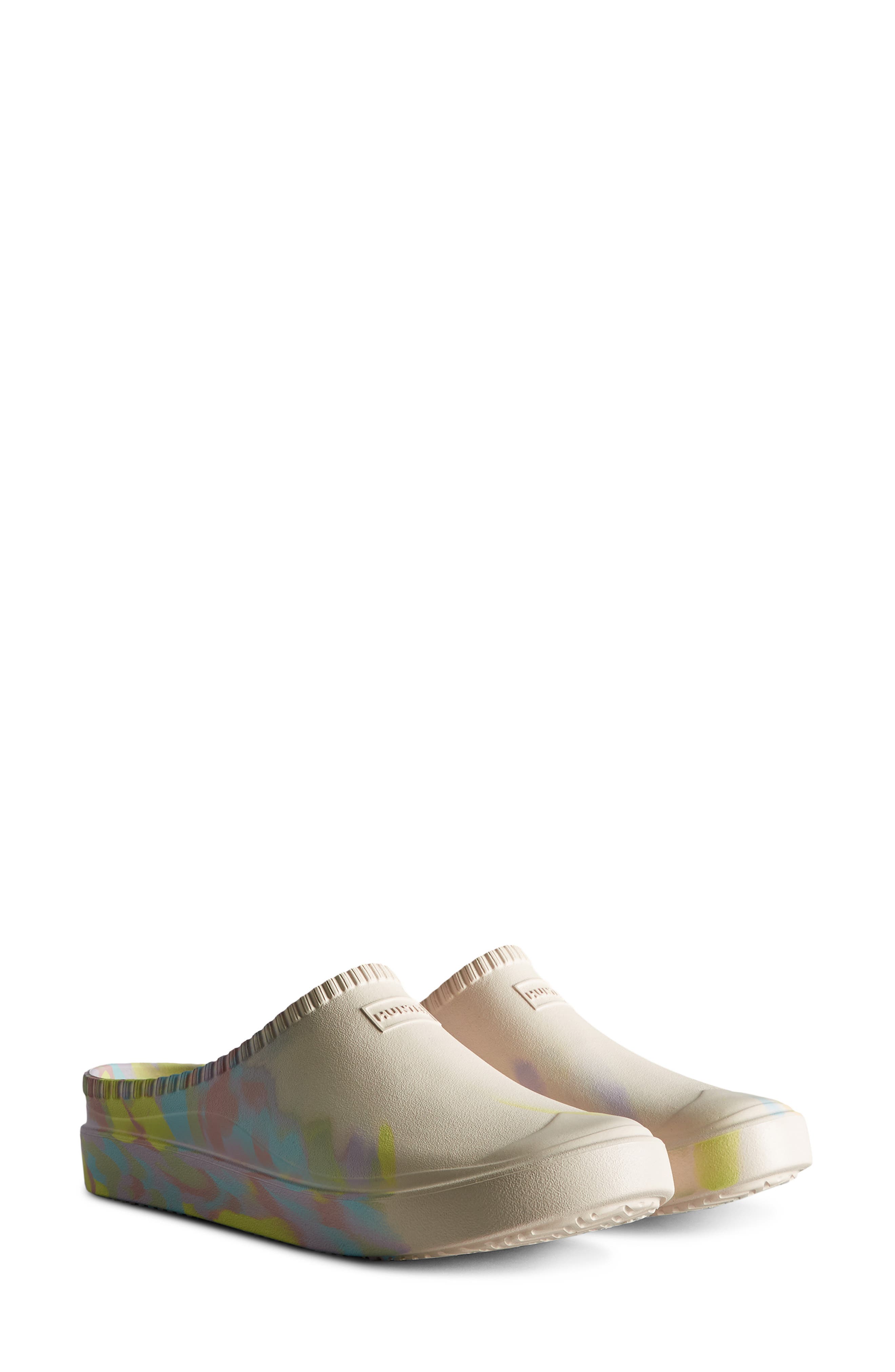 In/Out Water Resistant Clog, Main, color, SHADED WHITE