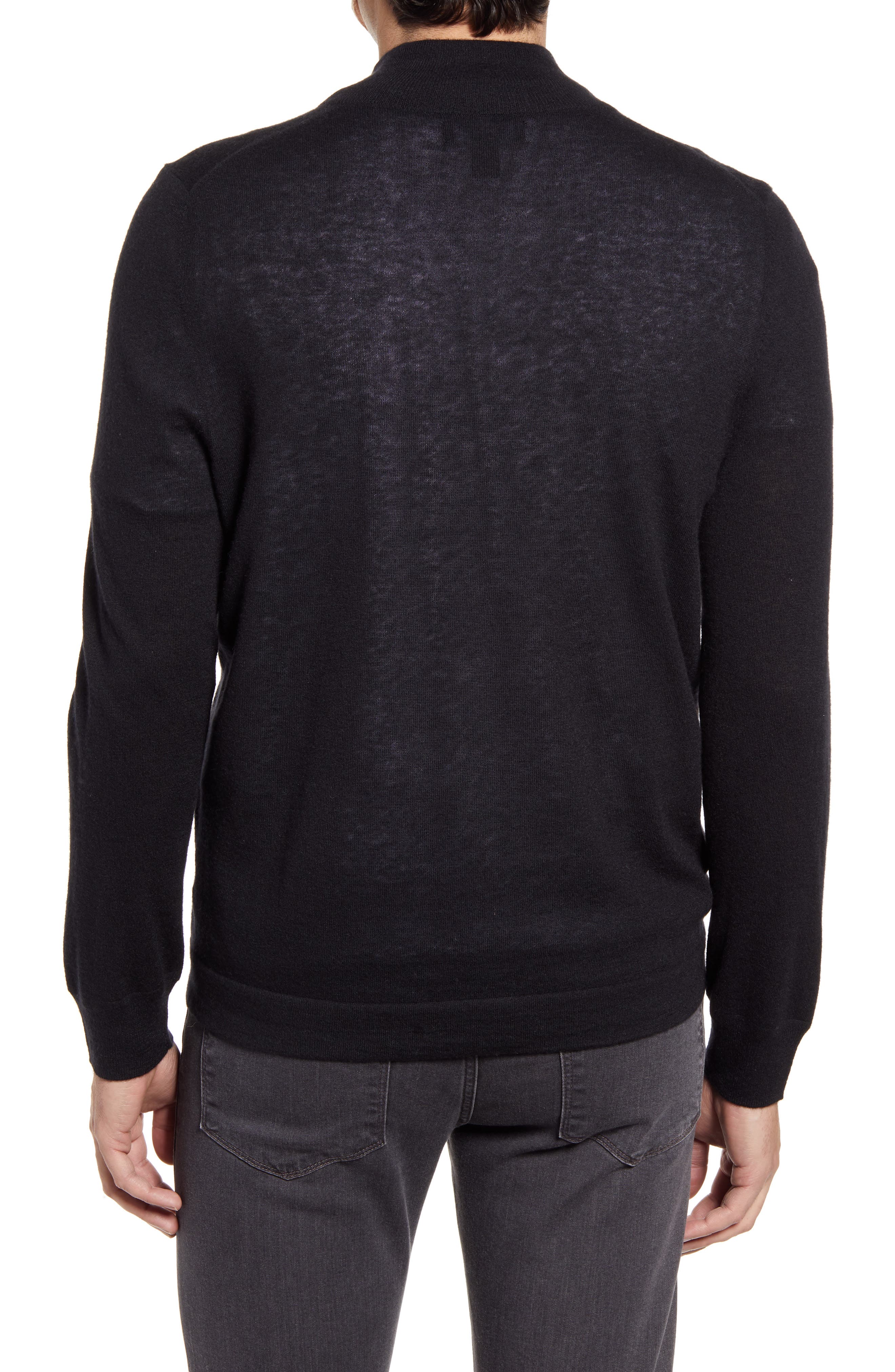 Men's Shop Quarter Zip Lightweight Cashmere Sweater - image 2