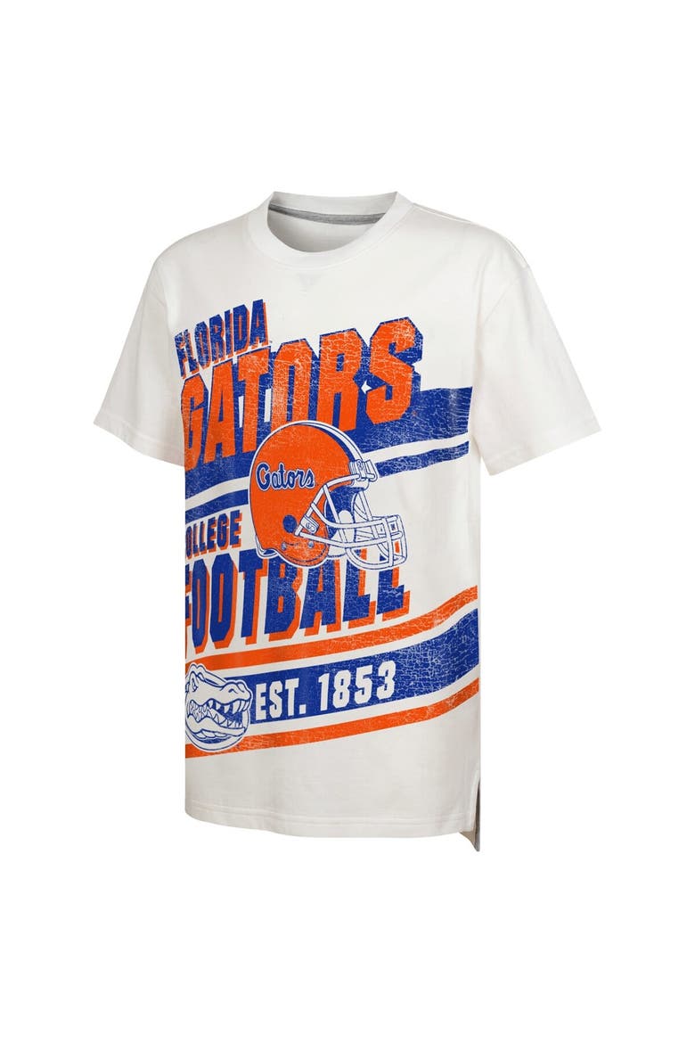 Youth Outerstuff White Florida Gators Let's Get Loud Oversized T-Shirt, Alternate, color, White