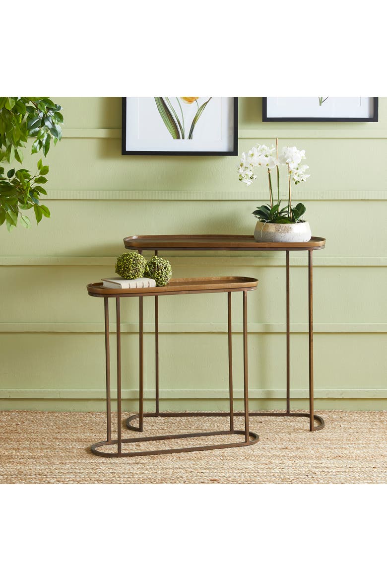 Ziva Console Tables Set of 2, Alternate, color, Gold