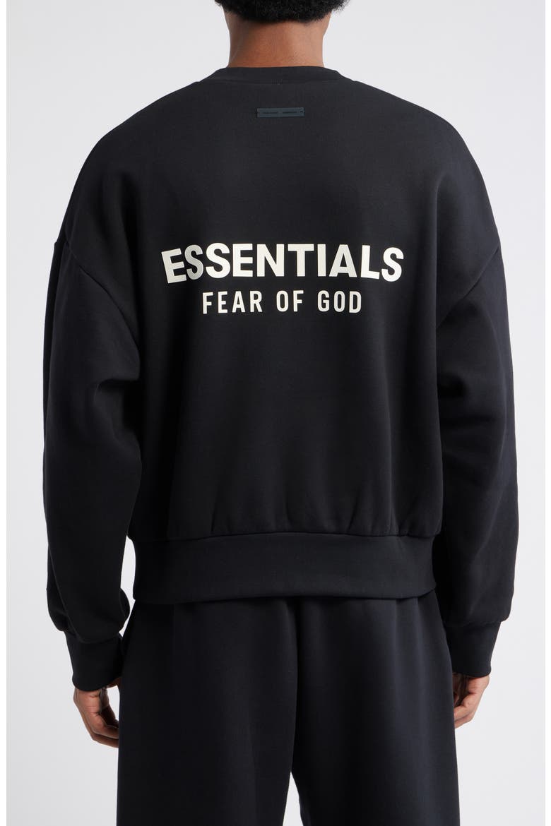 Classic Fit Fleece Crewneck Sweatshirt, Main, color, VINTAGE BLACK