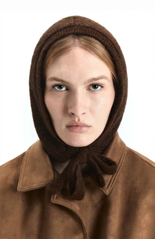 Hyer Goods Upcycled Alpaca Wool Tie Balabonnet In Brown