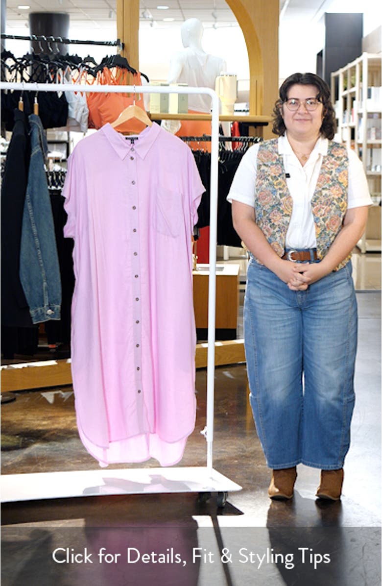 Dune Linen Blend Midi Shirtdress, sales video thumbnail