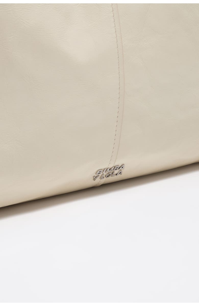 Bimba y Lola Leather Maxi Shopper Bag SS26, Alternate, color, Ivory