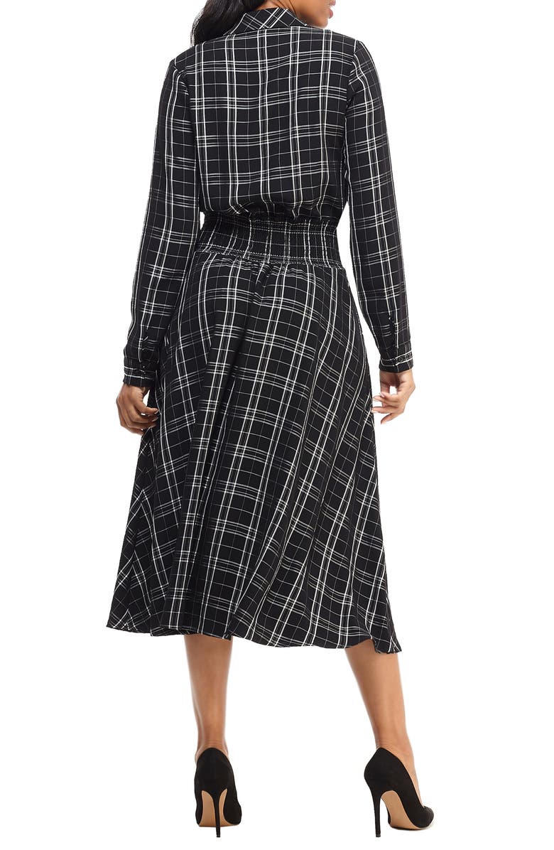 Maggy London Plaid Long Sleeve Shirtdress, Alternate, color, 