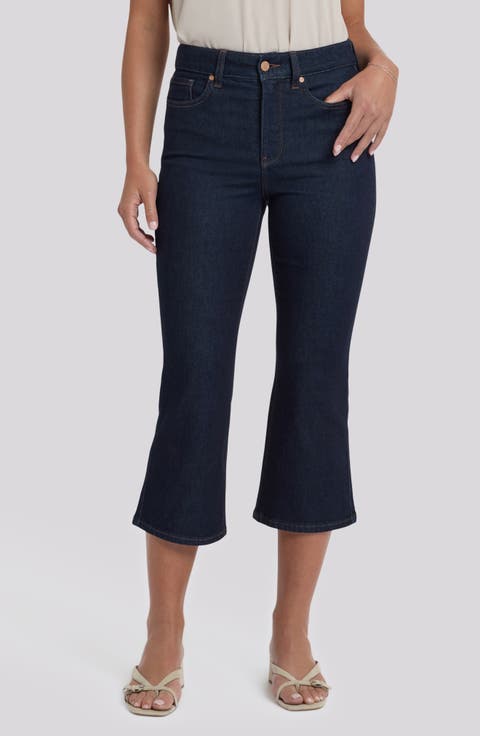 Monica High Waist Crop Kick Flare Jeans