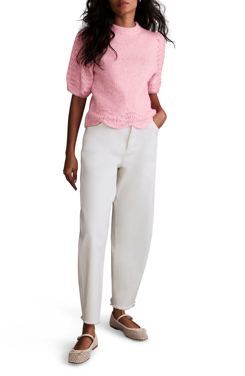 MINT VELVET Stitch Sleeve Knit Top, Alternate, color,