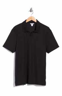 Micro Waffle Johnny Collar Top