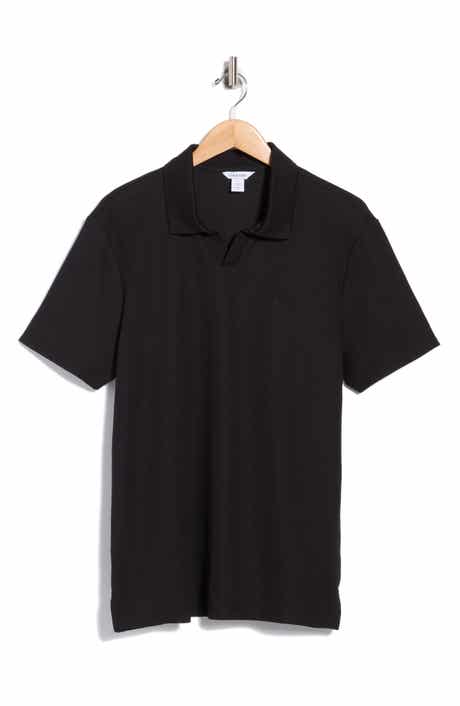 Micro Waffle Johnny Collar Top
