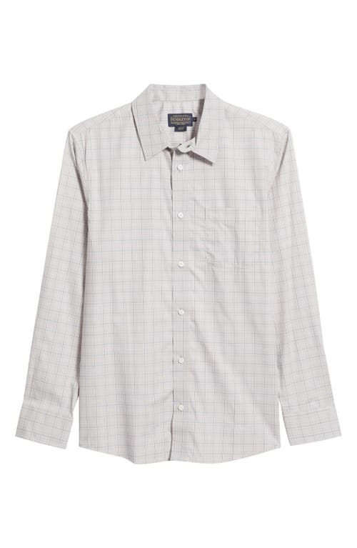 Pendleton Academy Check Pima Cotton Button-up Shirt In Grey Plaid