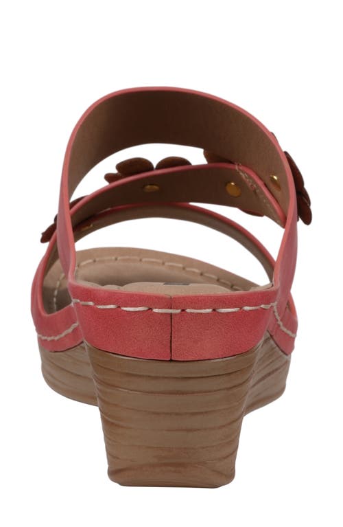 Gc Shoes Halia Wedge Sandal In Red