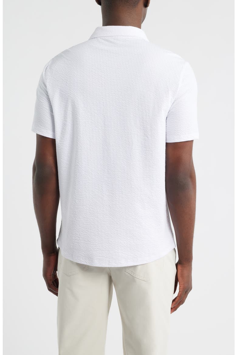 Manny Short Sleeve Knit Button-Up Shirt, Alternate, color, WHITE