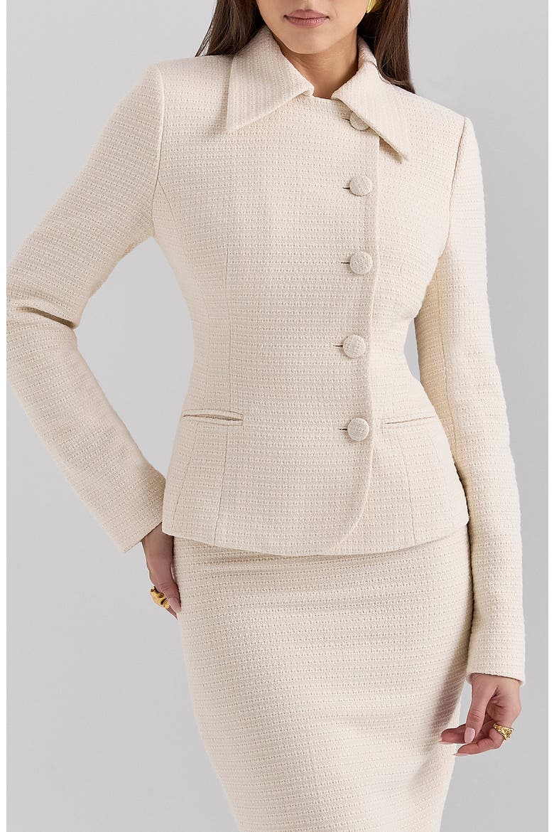 Misha Bouclé Jacket, Main, color, CREAM