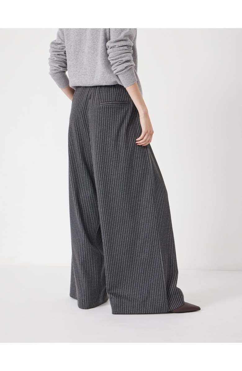 Hush Pinstripe Wide Leg Jogger, Alternate, color, 