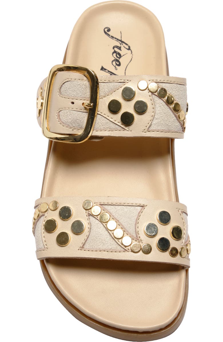 Free People Revelry Studded Slide Sandal, Alternate, color, Plaster