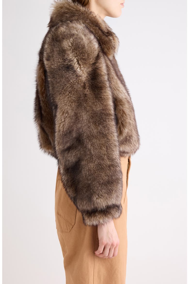 Genuine Shearling Jacket, Alternate, color, PURE BROWN
