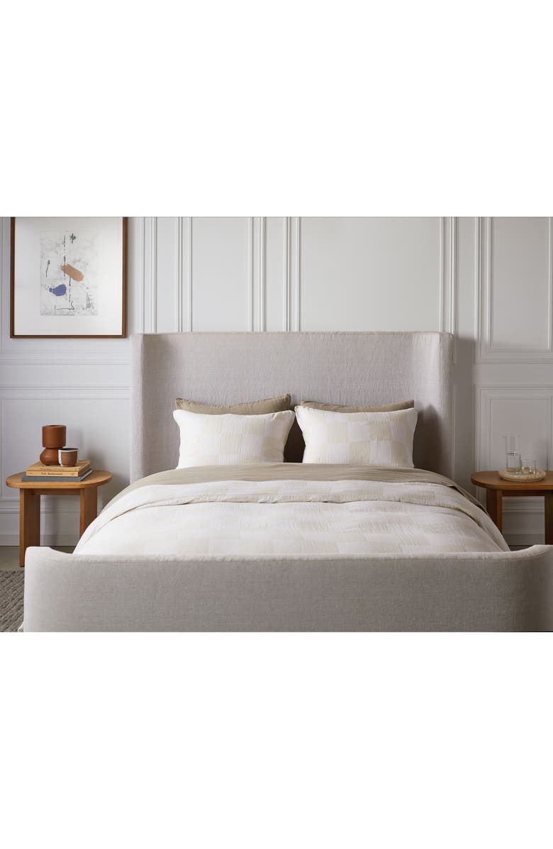 Parachute Check Cotton Gauze Duvet Cover & Shams Set, Alternate, color, 