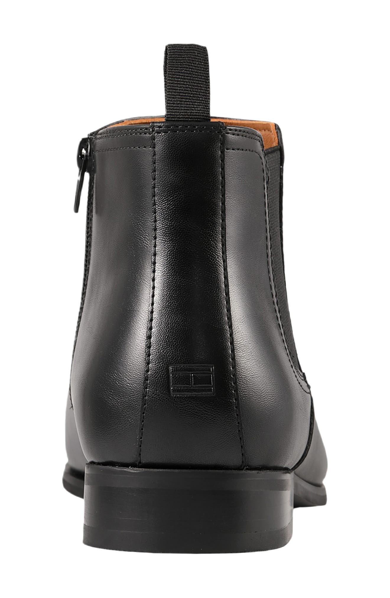 Solter Faux Leather Chelsea Boot, Alternate, color, BLACK
