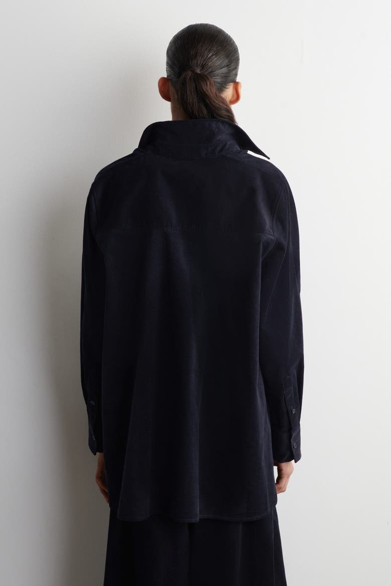 Corduroy Shirt, Alternate, color, NAVY