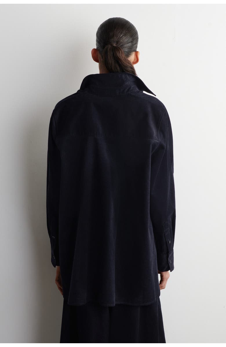 COS Corduroy Shirt, Alternate, color, Navy